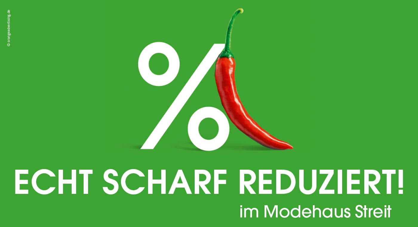 Mailing mit Motiv Echt scharf reduziert