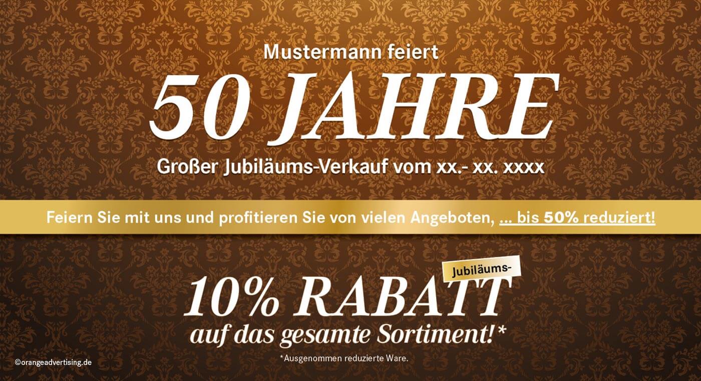 Mailing – Jubiläum Klassisch