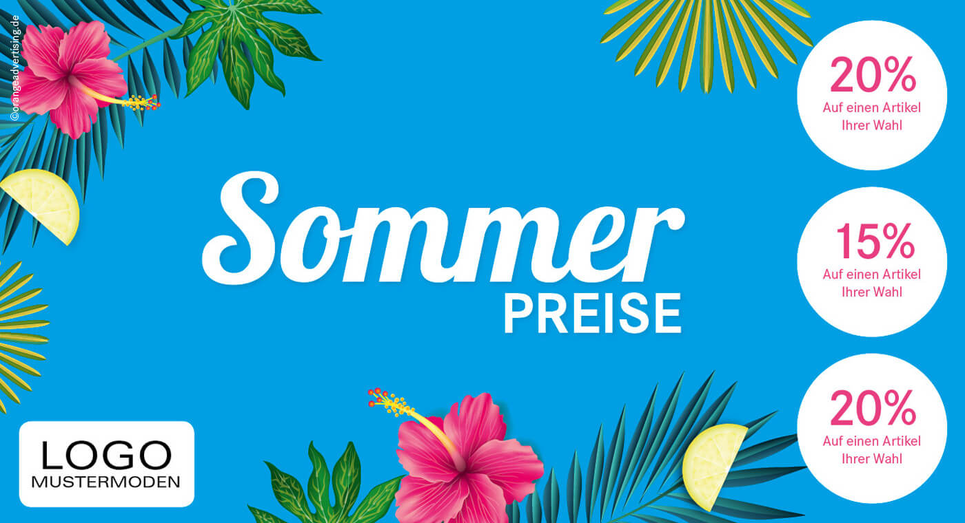 Mailing – Sommerpreise Blue Ocean