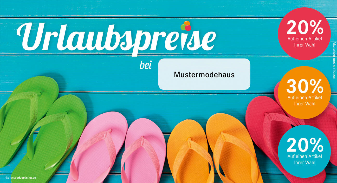 Mailing Flip Flops – Urlaubspreise im Sommer